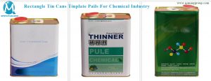 Square Tin cans for chemical