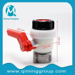 IBC tank valve 1000L Water IBC Tank Container 62mm Ball Valve red