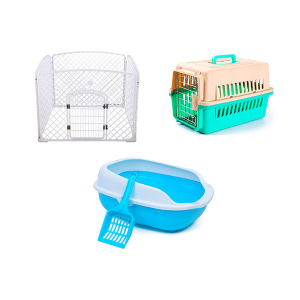 dog playpen cat carrier cat litter box