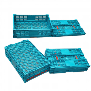 plastic folding crates foldable basket PLASTIC COLLAPSIBLE CRATES