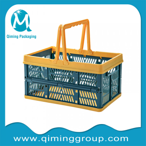 collapsible plastic baskets for supermarket