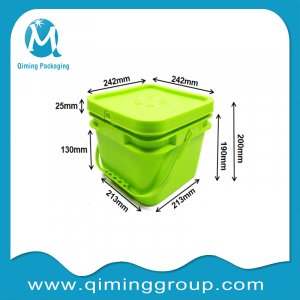 plastic square buckets pails