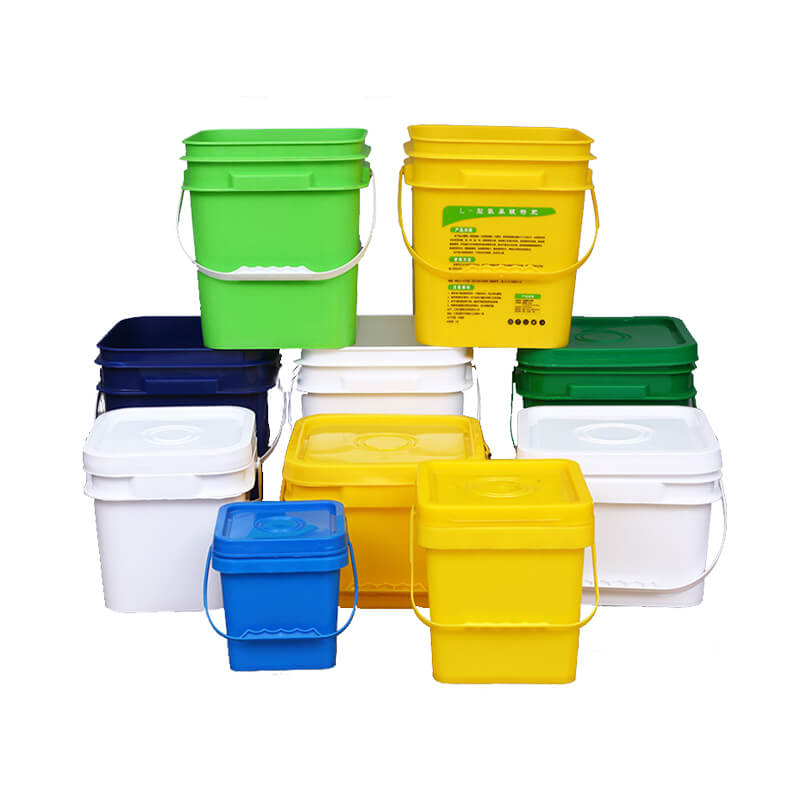 rectangle plastic buckets with lid manufacture free sample